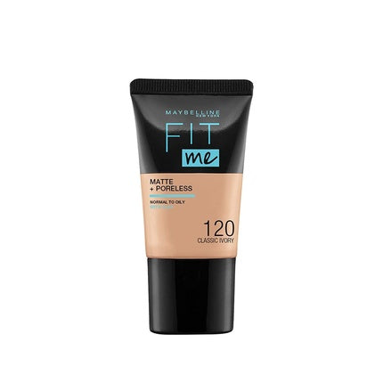 Maybelline New York Fit Me Matte & Poreless Foundation for Normal to Oily Skin 18ml 120 Classic Ivory