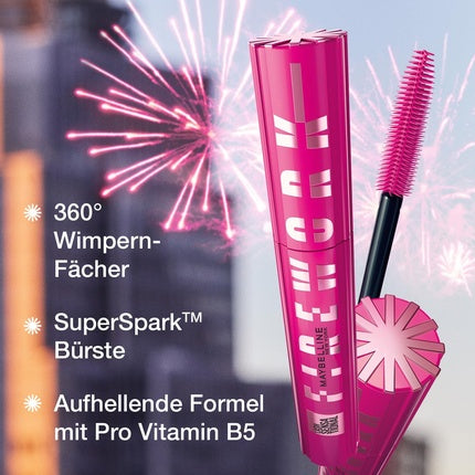 Maybelline New York Sensational Firework Volumizing Mascara 360 Lash By Lash