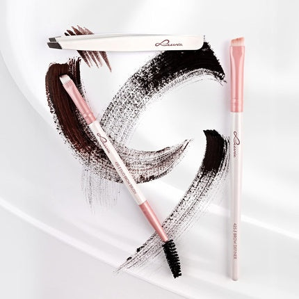 Luvia Prime Brow Kit Brush Set with Tweezers and 3 Vegan Cosmetic Brushes