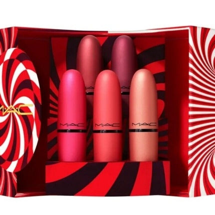 MAC Mistletoe Matte Powder Kiss Lipstick Set