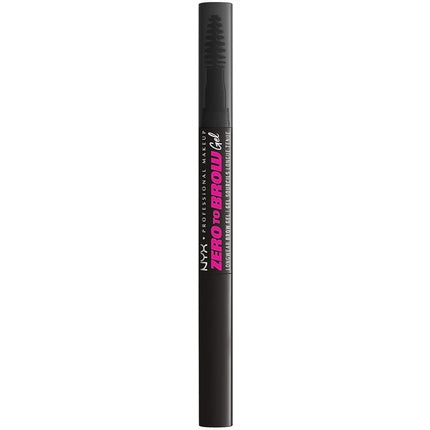 NYX Professional Makeup Longwear Vegan Tinted Liquid Eyebrow Gel Zero to Brow 12 Black 1ml