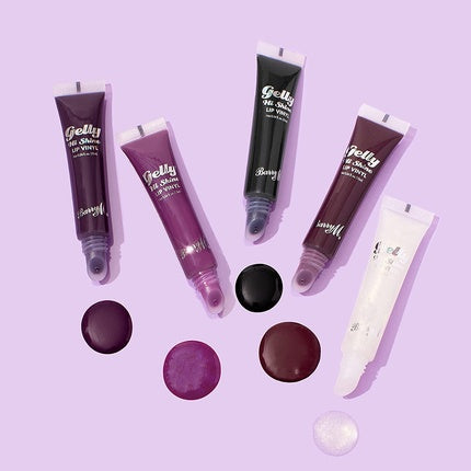 Barry M Gelly Hi Shine Lip Vinyl Gloss Modest Clear with Shimmer Glossy Finish