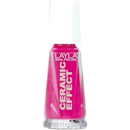 Smalto Layla Ceramic Effect Nail Polish Flirty Fuchsia N.9