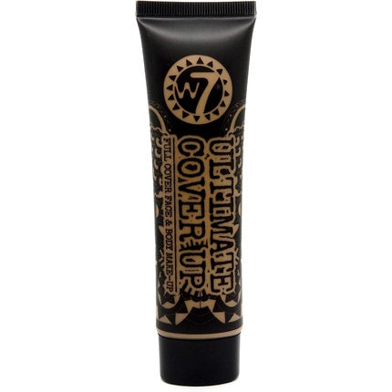 W7 Ultimate Cover Up Foundation Full Cover Face & Body Makeup 75ml Deep 12