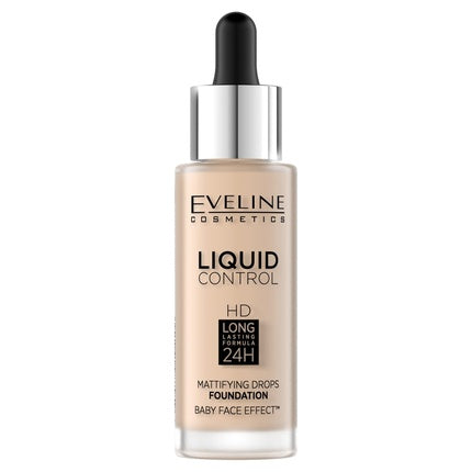 Eveline Cosmetics Liquid Control HD Mattifying Face Primer 32ml No. 001 Porcelain