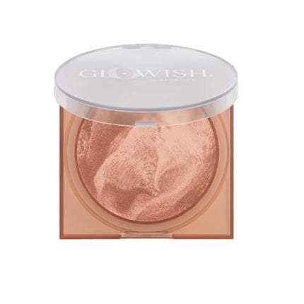 Huda Beauty GloWish Soft Radiance Bronzing Powder Tan Light