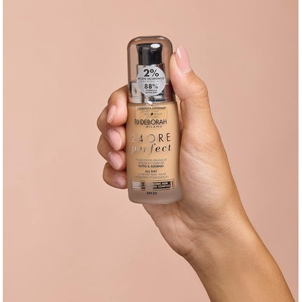 Deborah Milano Liquid Foundation 24 Hours Perfect Moisturizing SPF 20 30ml No. 2.1 Vanilla