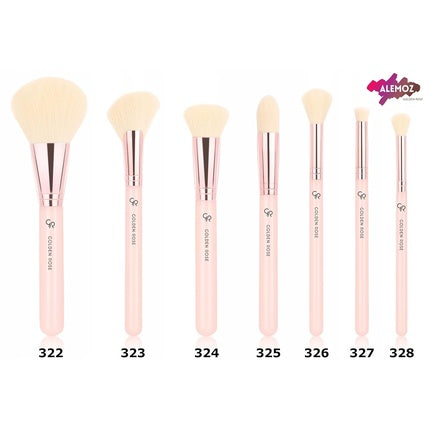 Golden Rose Nude Face Tapered Brush