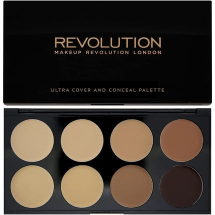 Makeup Revolution Ultra Cover and Conceal Palette Medium-Dark 10g
