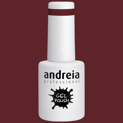 Andreia Semi-Permanent Nail Gel Polish for UV/LED Lamp Intense Shine and 4 weeks Lasting French Manicure Nail Gel Varnish Colour 236 Plum 10.5ml