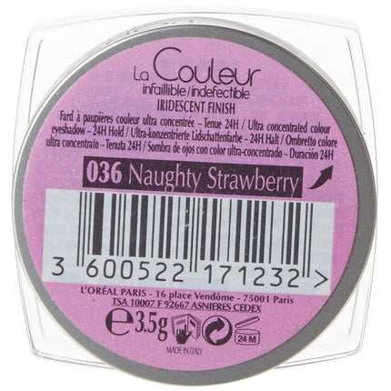 L'Oréal Color Infaillible Eyeshadow No. 036 Naughty Strawberry Red