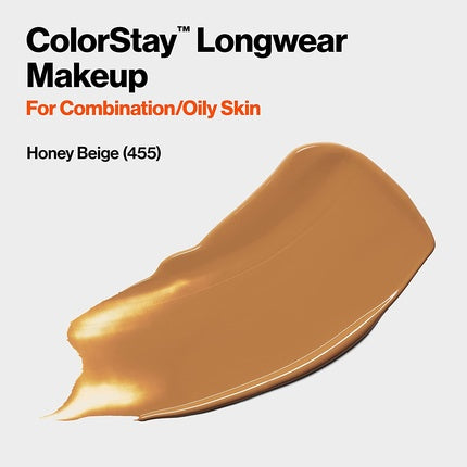 Revlon ColorStay Liquid Foundation for Combination and Oily Skin SPF 15 Honey Beige 1.0oz