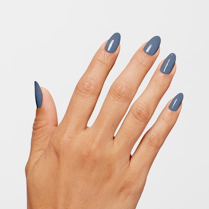 OPI Infinite Shine Long-Wear Dark Crème Finish Opaque Blue Nail Polish Pure Jean-ius 0.5 fl oz