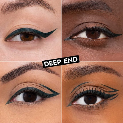 Urban Decay 24/7 Inks Liquid Eyeliner Pen Water-Resistant Smudge-Resistant Vegan Formula Precision Tip with Ergonomic Grip Deep End Deep Teal Shimmer