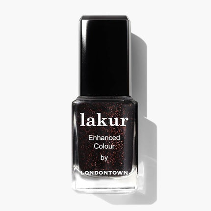 Londontown Deep Copper Brown Glittery Nail Polish Around The Fireplace