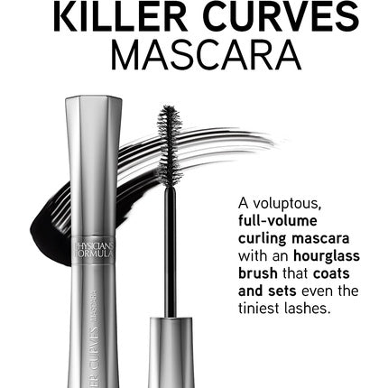 Physicians Formula Killer Curves Voluptuous Curling Mascara with Provitamin B5, Peptides, and Amino Acids - Black