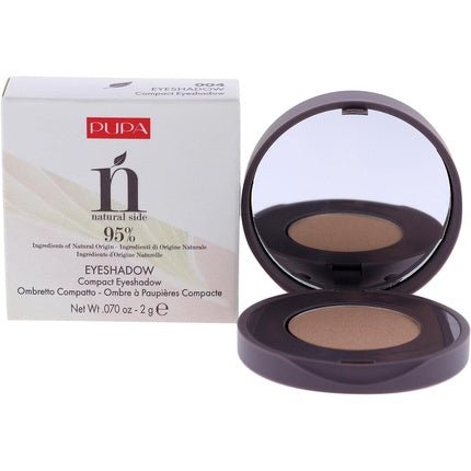 Pupa Milano Natural Side Compact Eyeshadow 004 Light Gold for Women 0.07oz