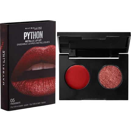 Maybelline New York Python Metallic Lip Kit Passionate, 5ml