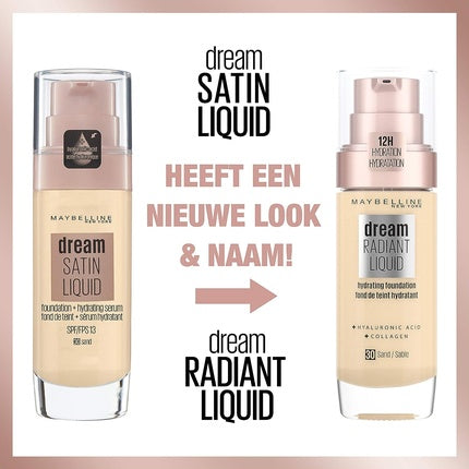 Maybelline New York Dream Radiant Liquid Make-Up Liquid Foundation No. 37 Vanilla 30ml