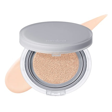 Rom&nd Nu Zero Cushion Long Lasting High Coverage Semi Matte Finish 02 Pure 21 - Korean Cushion Foundation