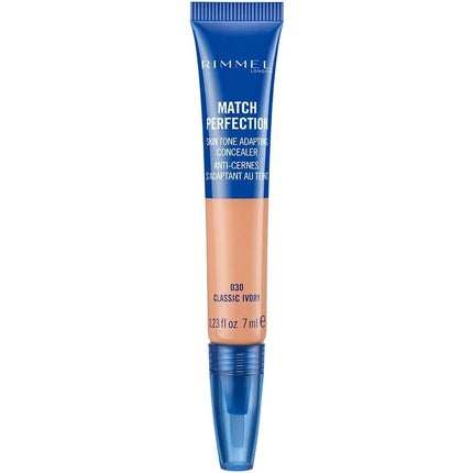 Rimmel London Match Perfection Light Coverage Blendable Liquid Concealer 030 Classic Ivory 7ml