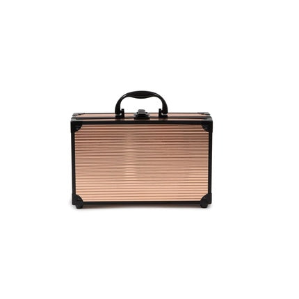 MYA Travel Fashion Gold Professional Makeup Case Set 24 Eyeshadows 4 Lipsticks Blush