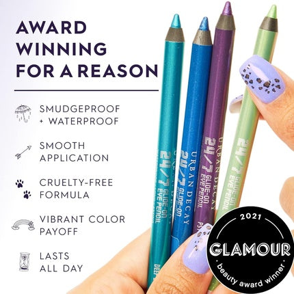 Urban Decay 24/7 Glide-On Waterproof Eyeliner Pencil Long-Lasting Ultra-Creamy Blendable Formula Sharpenable Tip Empire Dark Eggplant Matte
