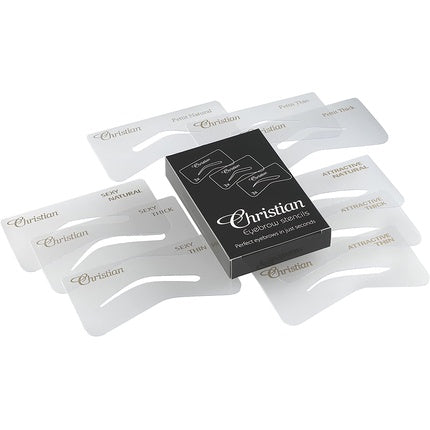Christian Cosmetics SPA 9-Piece Set of Eyebrow Stencils