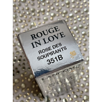 Lancome Rouge in Love Lipstick #351B Rose Des Soupirants New In Box