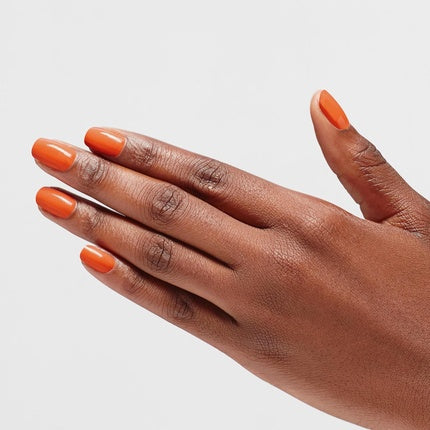 OPI Infinite Shine Long-Wear Dark Crème Finish Opaque Coral Nail Polish 0.5 fl oz
