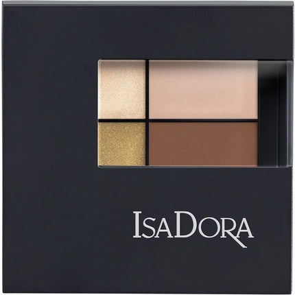 IsaDora Eyeshadow Palette Quartet With Mirror Intensely Creamy Matte Shimmer Nude Naked Neutral Eyeshadow Palette Bronze Copper Eye Shadow Vegan Makeup Palette 05 Rose Glam