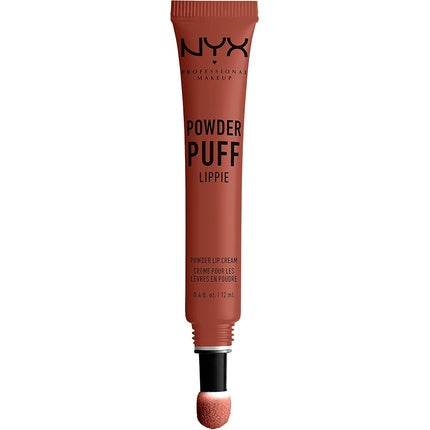 NYX PROFESSIONAL MAKEUP Powder Puff Lippie Lip Cream Liquid Lipstick - Teacher's Pet Orange Brown 1 Count