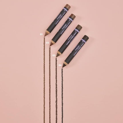 Deborah Milano 24 Hours Brow Fiber Pencil 01 Blonde Eyebrow Pencil with Natural Fibers Waterproof and Durable Fills and Voluminous Eyebrows 0.3g