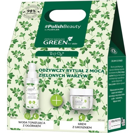 FlosLek Laboratorium GREEN for skin gift set (nourishing effect)