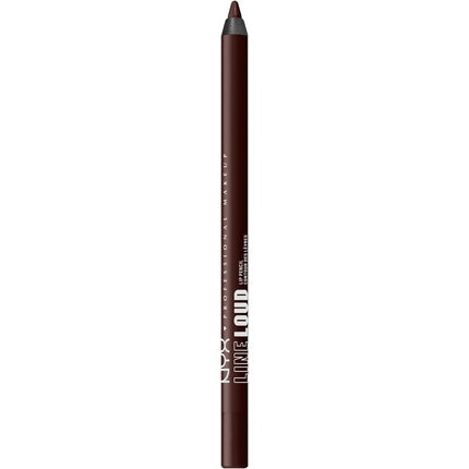 NYX Professional Makeup Line Loud Lip Pencil Waterproof Infused with Jojoba Oil Smooth Comfy Lips Soft Matte Finish Vegan Formula 35 No Wine-ing