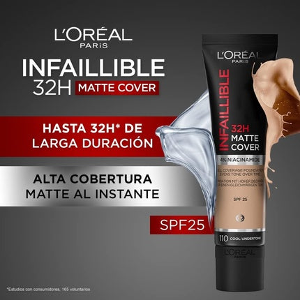 Infallible 24H Matte Cover Foundation 110 Rose Vanilla
