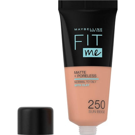 Maybelline New York Fit Me Matte & Poreless Foundation 250 Sun Beige 30ml