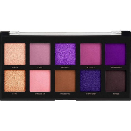Profusion Cosmetics Violets 10 Shade Eyeshadow Palette Multicolour