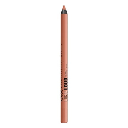 NYX PROFESSIONAL MAKEUP Line Loud Lip Liner Longwear and Pigmented Lip Pencil with Jojoba Oil Vitamin E - Daring Damsel Light Warm Peach Nude 02 Daring Damsel 1 Count
