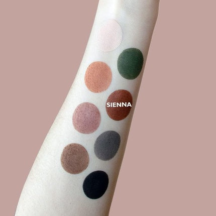 Organic Matte Eye Shadow No. 123 Sienna Boho Green Makeup 2.5g Vegan Brown Cosmetics OAP