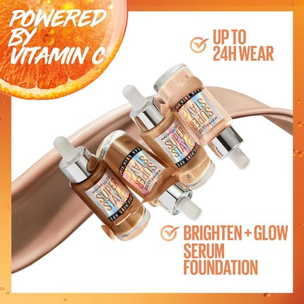 Maybelline Super Stay Skin Tint Foundation with Vitamin C Long-Lasting up to 24H Vegan Formula Shade 60 30ml
