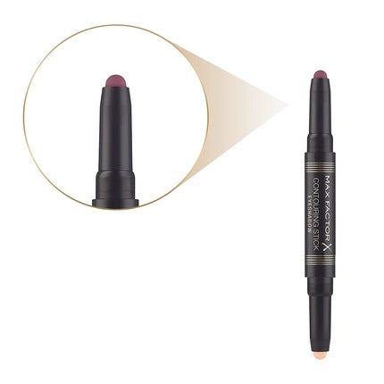 Max Factor Contouring Stick Double Eyeshadow Stick Burgundy and Pink Sand Brown