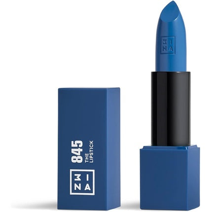 3INA Makeup The Lipstick 845 Blue Lipstick with Vitamin E and Shea Butter - Long Lasting Lip Color with Matte Finish and Creamy Texture - Vegan and Cruelty Free