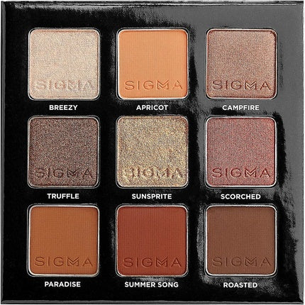 Sigma Beauty On-the-Go Eyeshadow Palette Fiery 9 Bold Shades - Clean Beauty Products