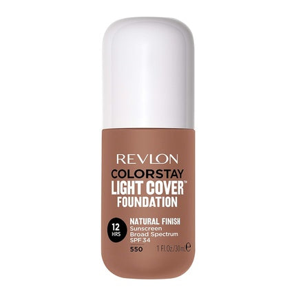 Revlon ColorStay Light Cover Liquid Foundation Hydrating Longwear Weightless Makeup with SPF 35 Light-Medium Coverage for Blemish Dark Spots & Uneven Skin Texture 550 Mocha 1 fl oz