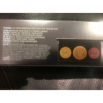 M.A.C Flashing Ice Extra Dimension Skinfinish Trio Shade Medium Deep