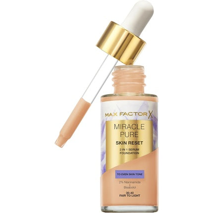 MAX FACTOR Miracle Pure Serum Foundation 30-40 Fair to Light
