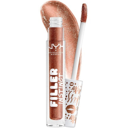 NYX Professional Makeup Filler Instinct Plumping Lip Polish Lip Plumper Gloss - Bronze Gold