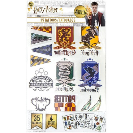 Harry Potter Temporary Tattoos Set of 35 Styles Official Cinereplicas