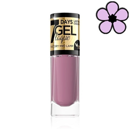 Eveline Gel Laque 7 Days Nail Polish 8ml No.42 - Vegan and Fast Drying, No UV/LED Lamp